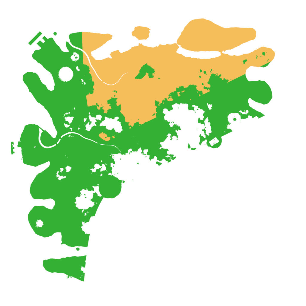 Biome Rust Map: Procedural Map, Size: 3700, Seed: 2040238660