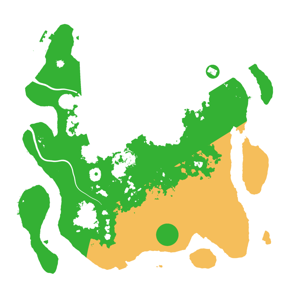 Biome Rust Map: Procedural Map, Size: 3500, Seed: 543247267