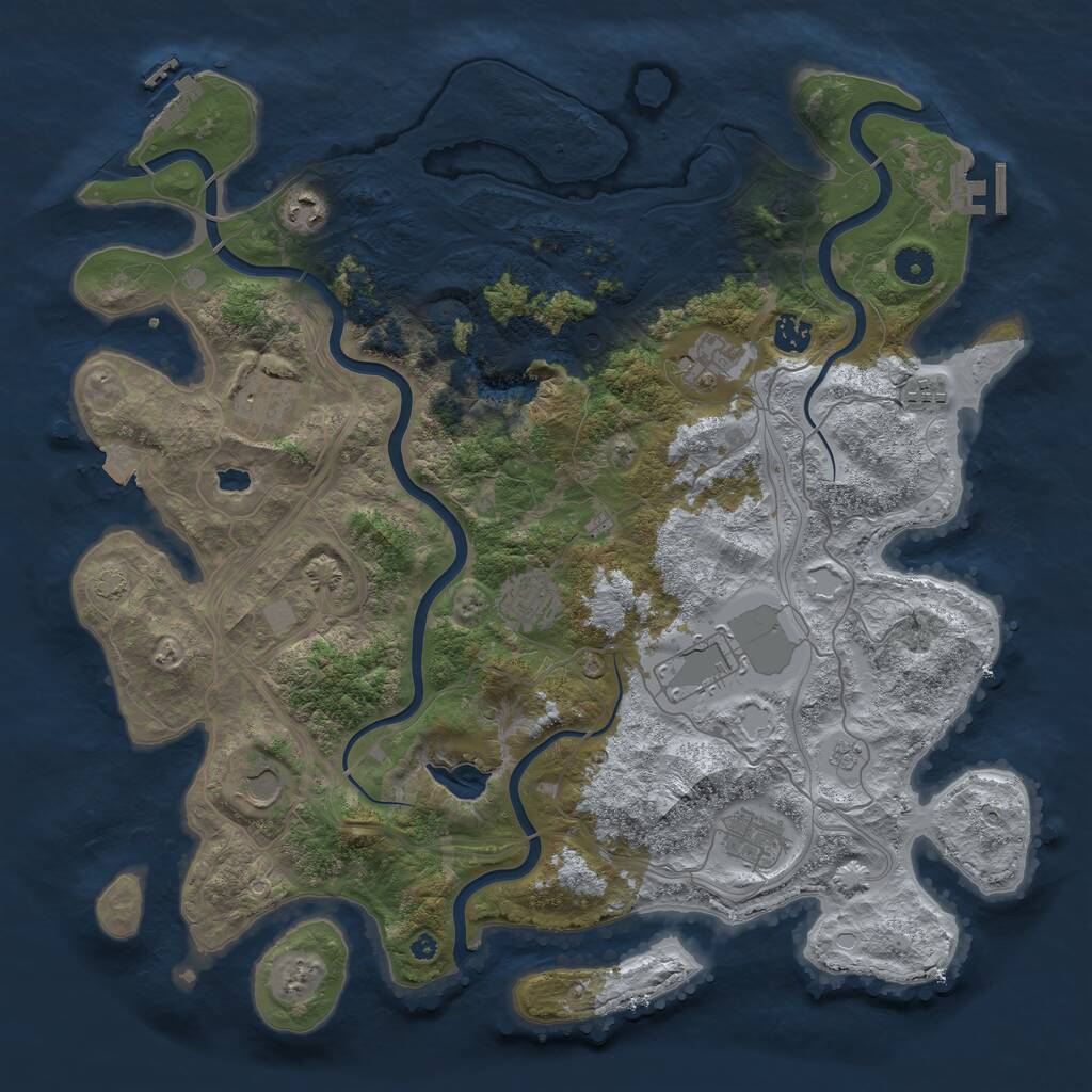 Rust Map: Procedural Map, Size: 4250, Seed: 20241122, 15 Monuments