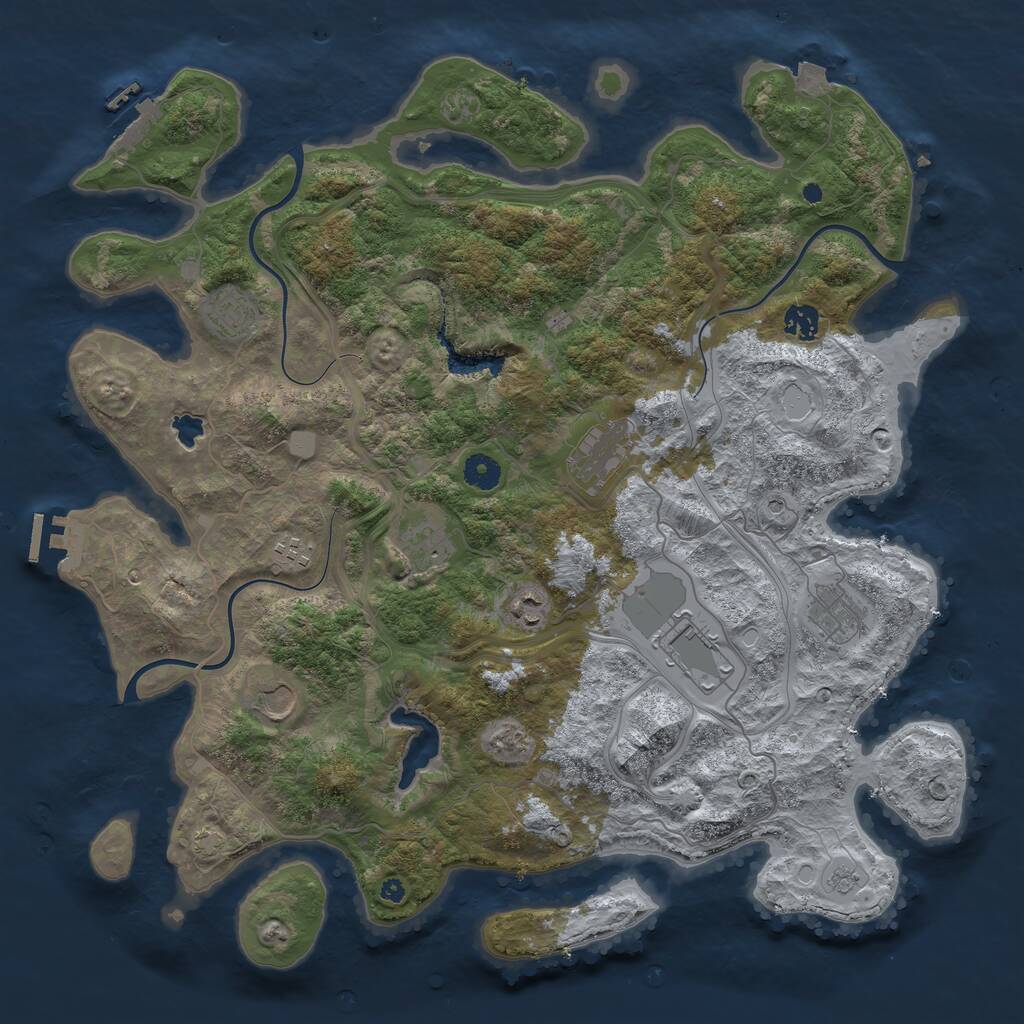 Rust Map: Procedural Map, Size: 4250, Seed: 20241122, 15 Monuments