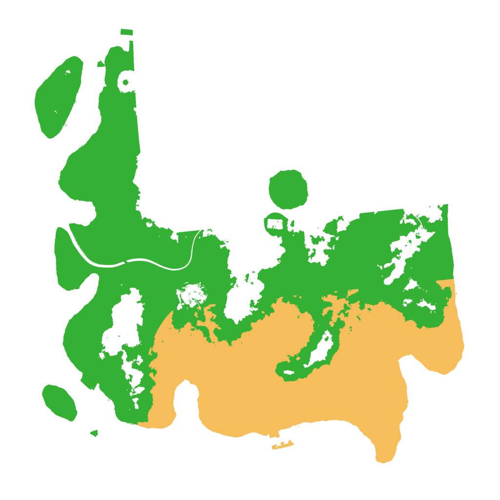 Biome Rust Map: Procedural Map, Size: 3500, Seed: 1762484284