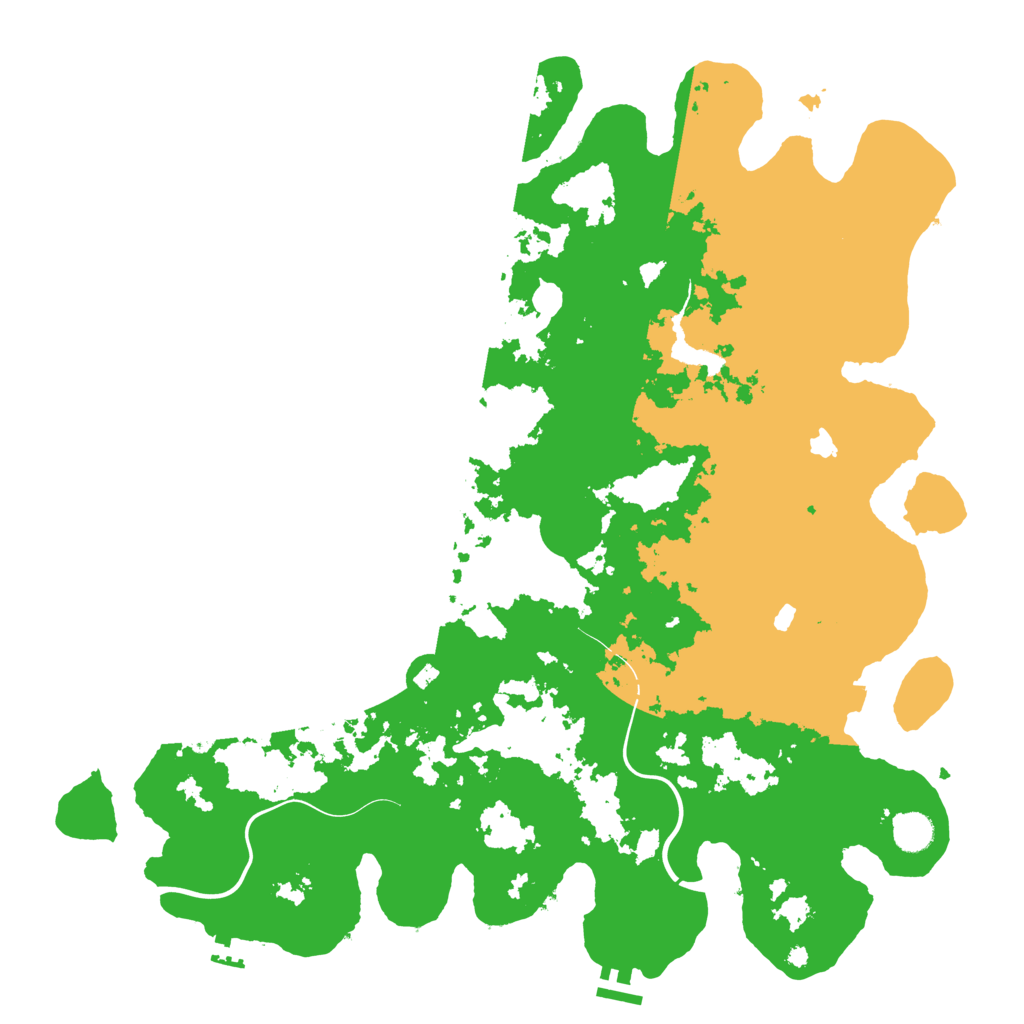 Biome Rust Map: Procedural Map, Size: 4500, Seed: 1376685827