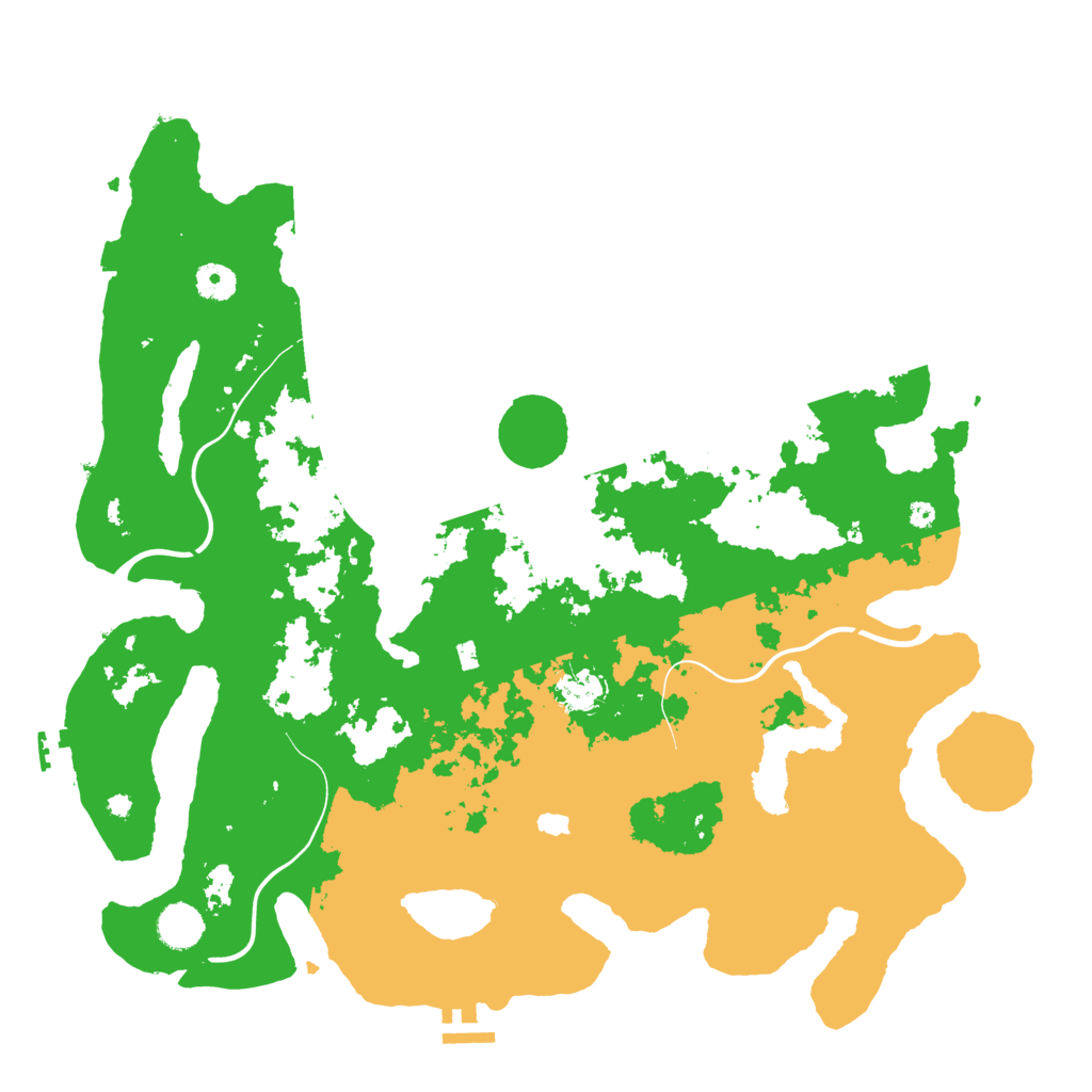 Biome Rust Map: Procedural Map, Size: 4200, Seed: 90049721