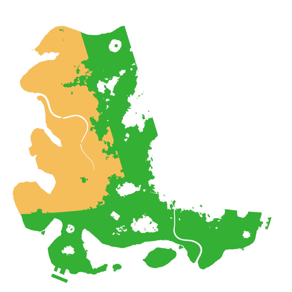 Biome Rust Map: Procedural Map, Size: 3500, Seed: 435804317