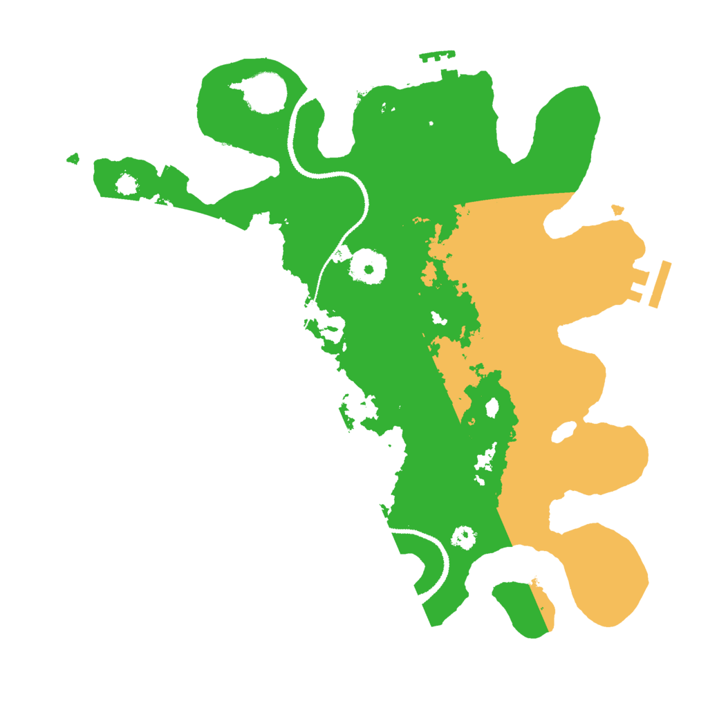 Biome Rust Map: Procedural Map, Size: 3000, Seed: 81903229