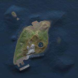 Thumbnail Rust Map: Procedural Map, Size: 1500, Seed: 62348409, 2 Monuments