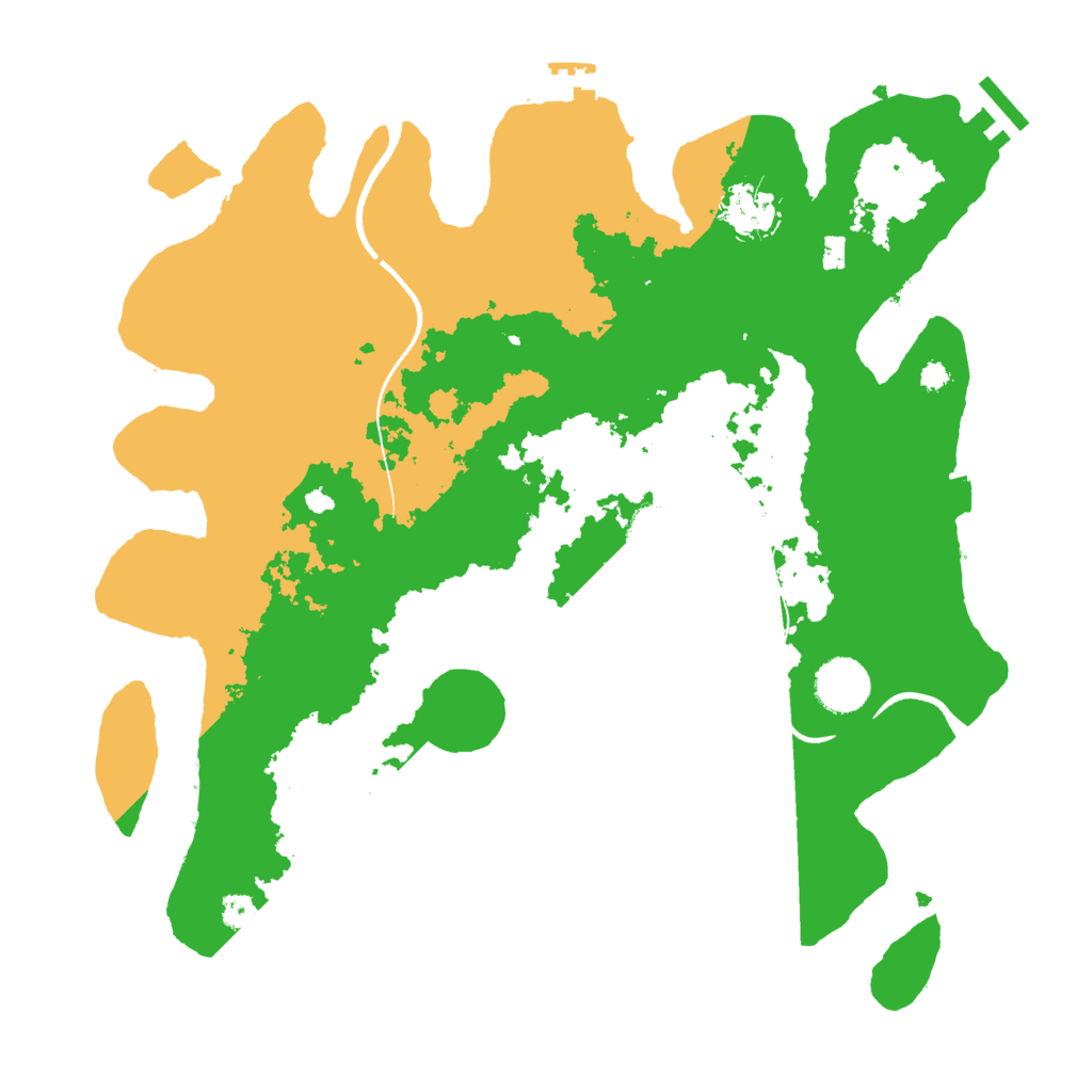 Biome Rust Map: Procedural Map, Size: 3500, Seed: 1420304911