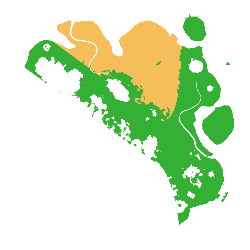 Biome Rust Map: Procedural Map, Size: 3500, Seed: 511658521