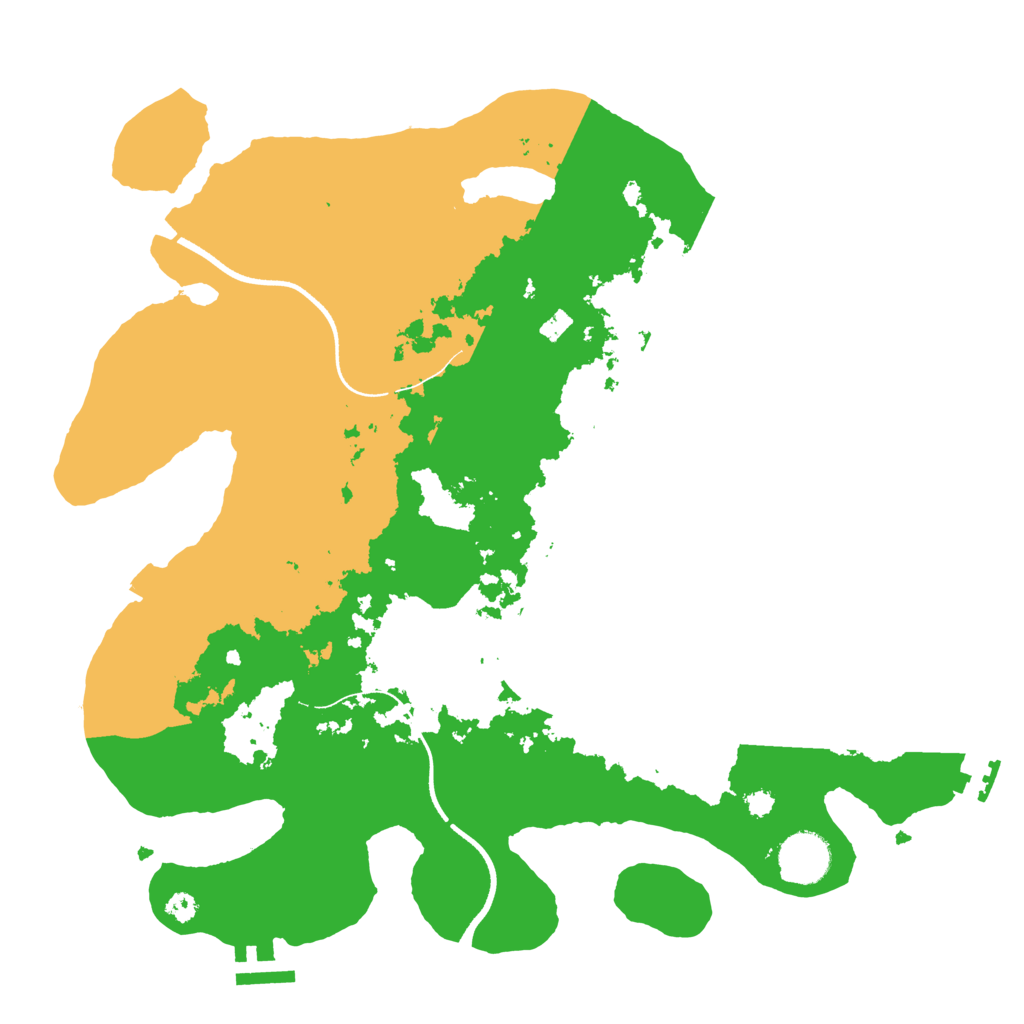 Biome Rust Map: Procedural Map, Size: 3500, Seed: 545269930