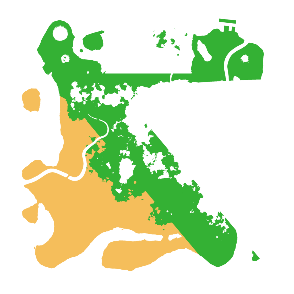 Biome Rust Map: Procedural Map, Size: 3500, Seed: 1193733042