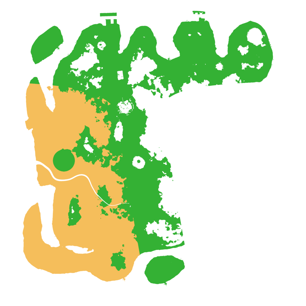 Biome Rust Map: Procedural Map, Size: 3700, Seed: 258155173