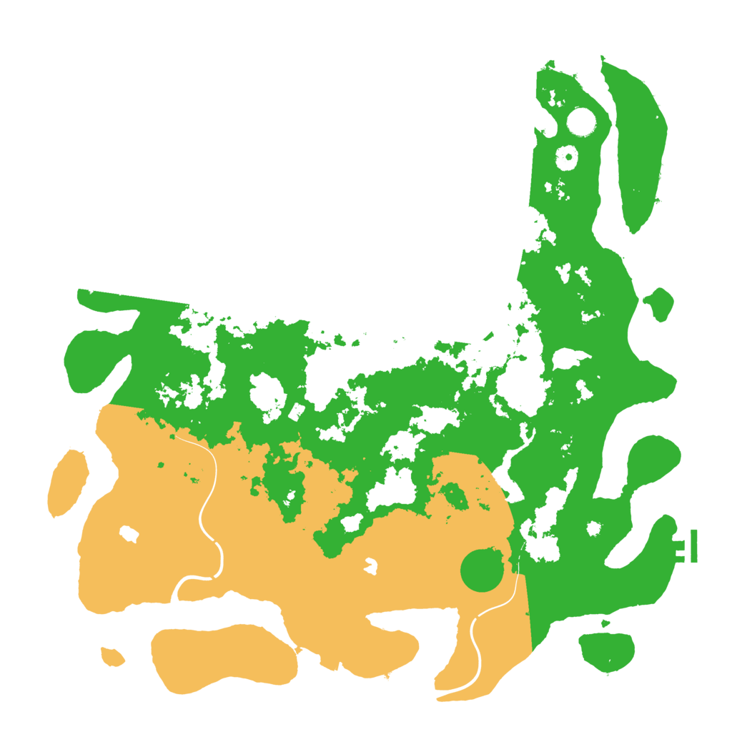 Biome Rust Map: Procedural Map, Size: 4500, Seed: 325419