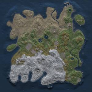 Thumbnail Rust Map: Procedural Map, Size: 3500, Seed: 1579527832, 14 Monuments