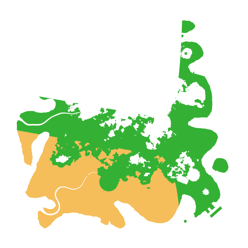 Biome Rust Map: Procedural Map, Size: 3500, Seed: 74722776
