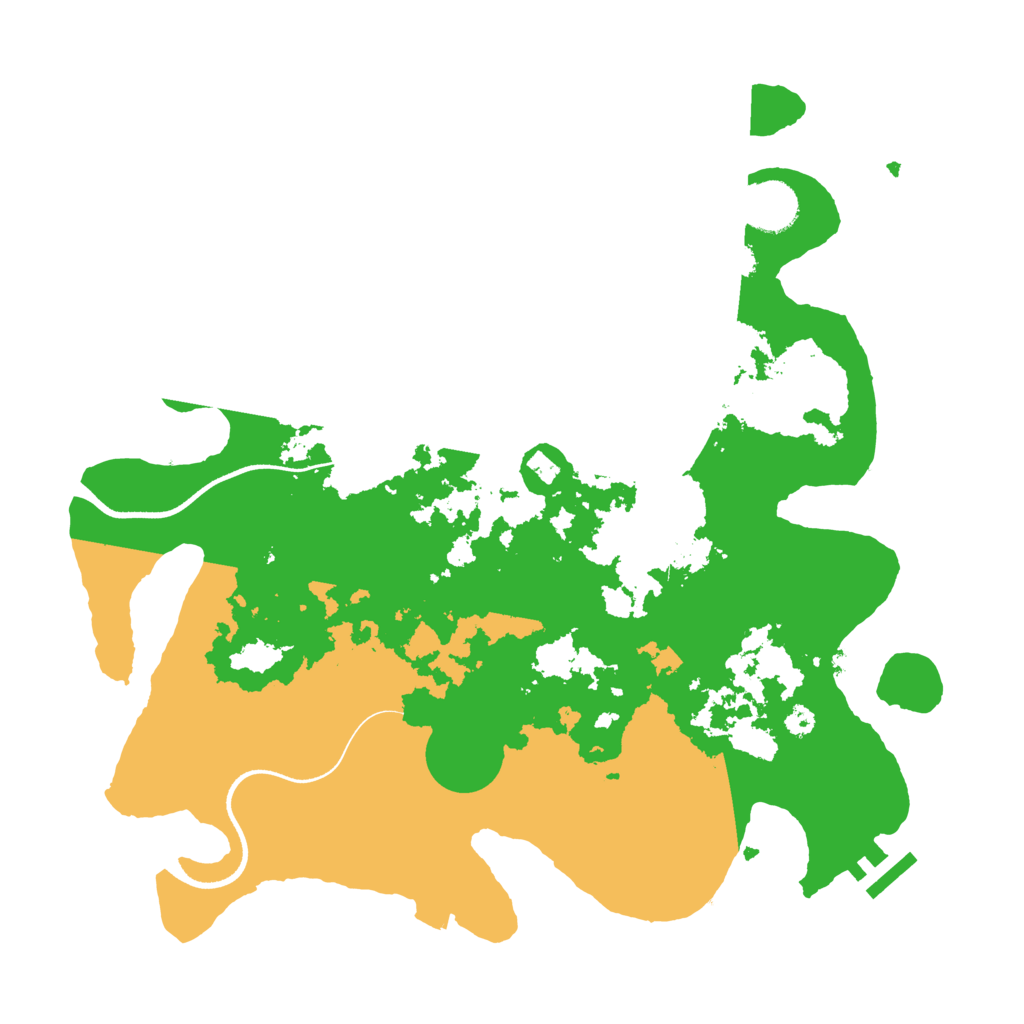 Biome Rust Map: Procedural Map, Size: 3500, Seed: 74722776