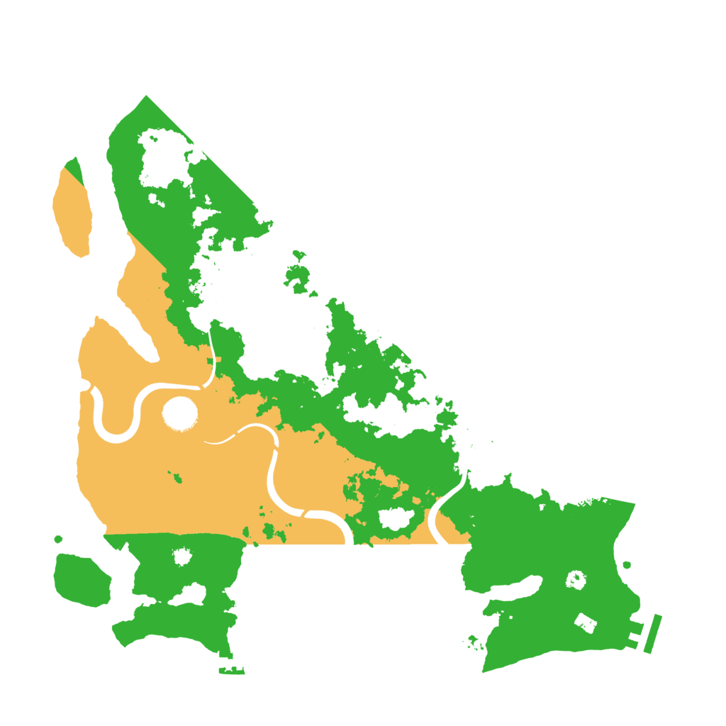 Biome Rust Map: Procedural Map, Size: 3700, Seed: 530156138