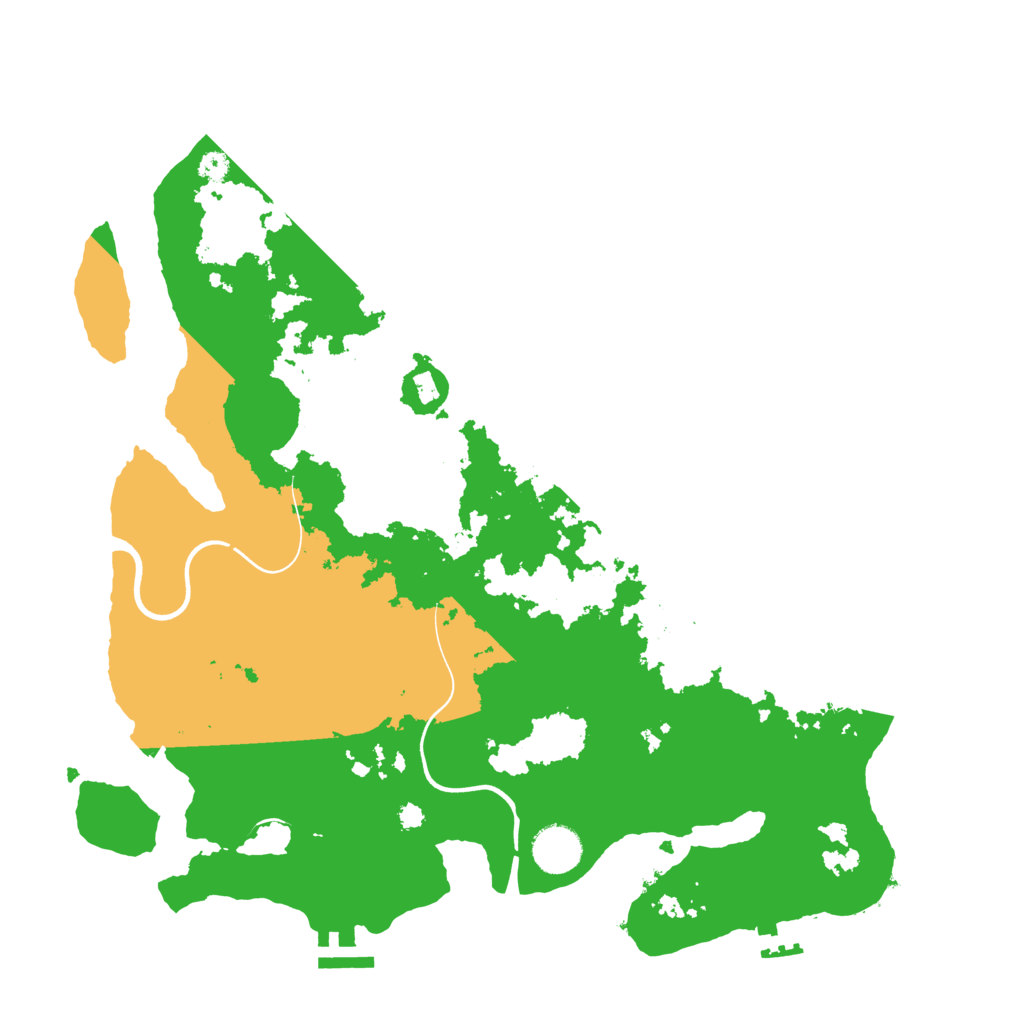 Biome Rust Map: Procedural Map, Size: 3700, Seed: 530156138