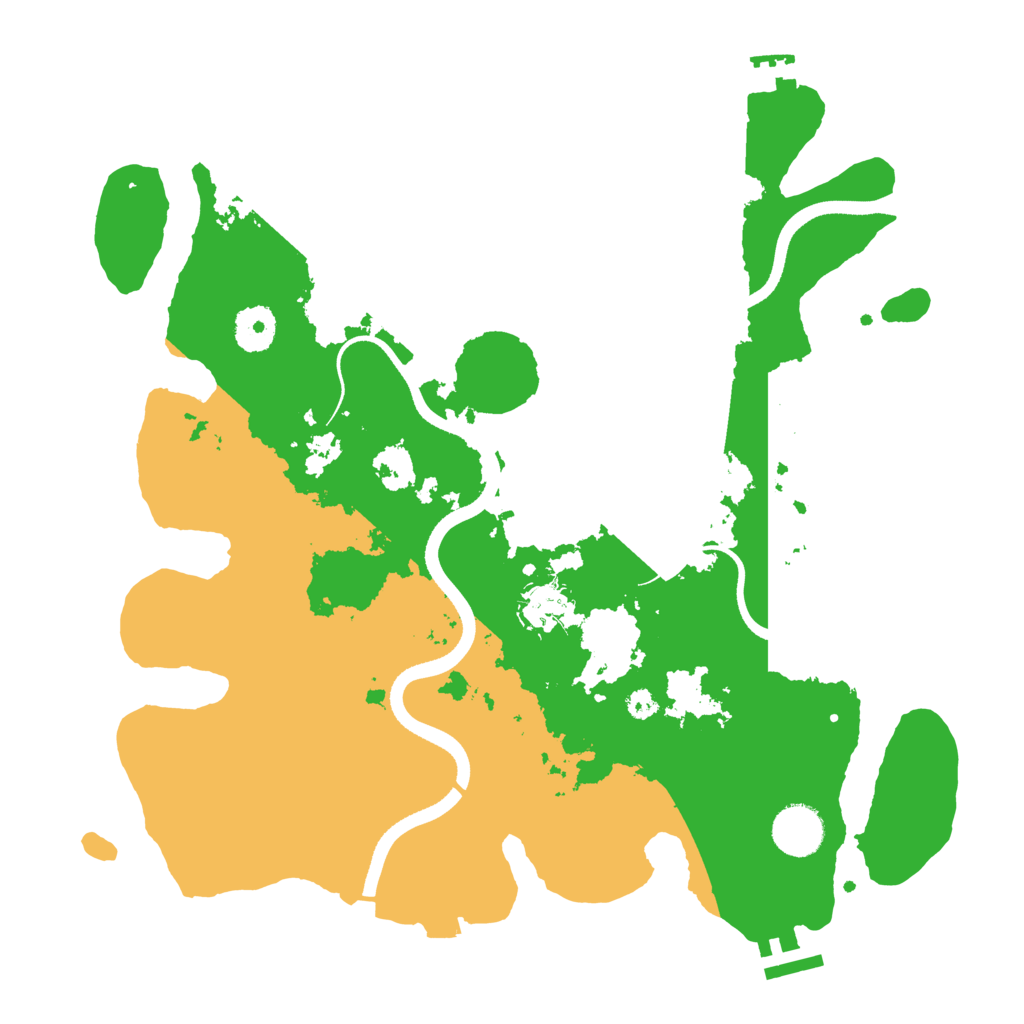 Biome Rust Map: Procedural Map, Size: 3500, Seed: 8190959
