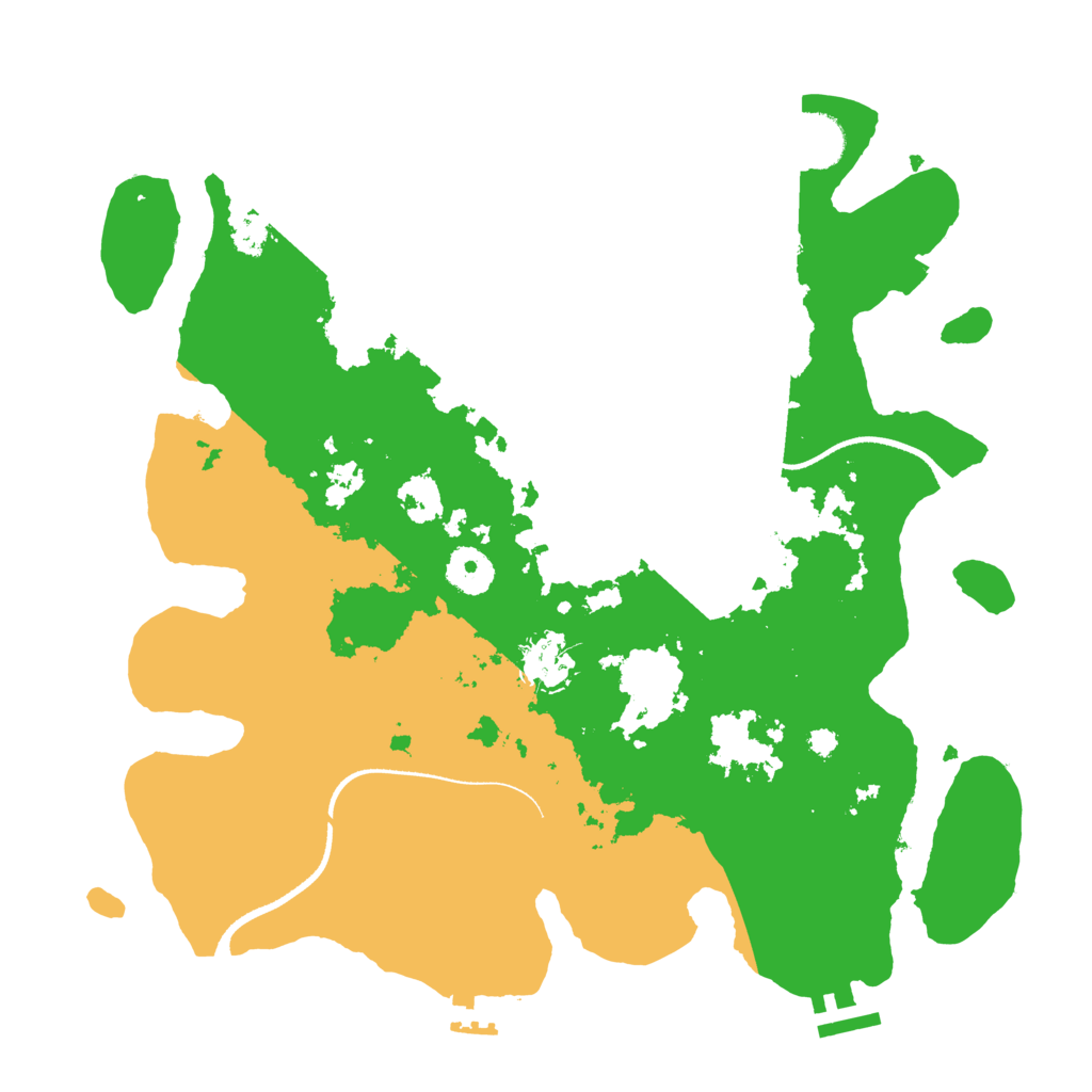 Biome Rust Map: Procedural Map, Size: 3500, Seed: 8190959