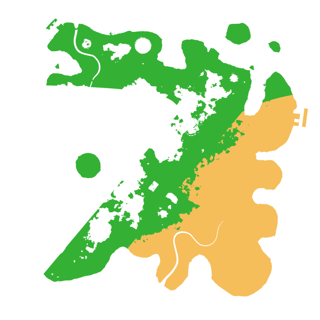 Biome Rust Map: Procedural Map, Size: 3500, Seed: 68906145