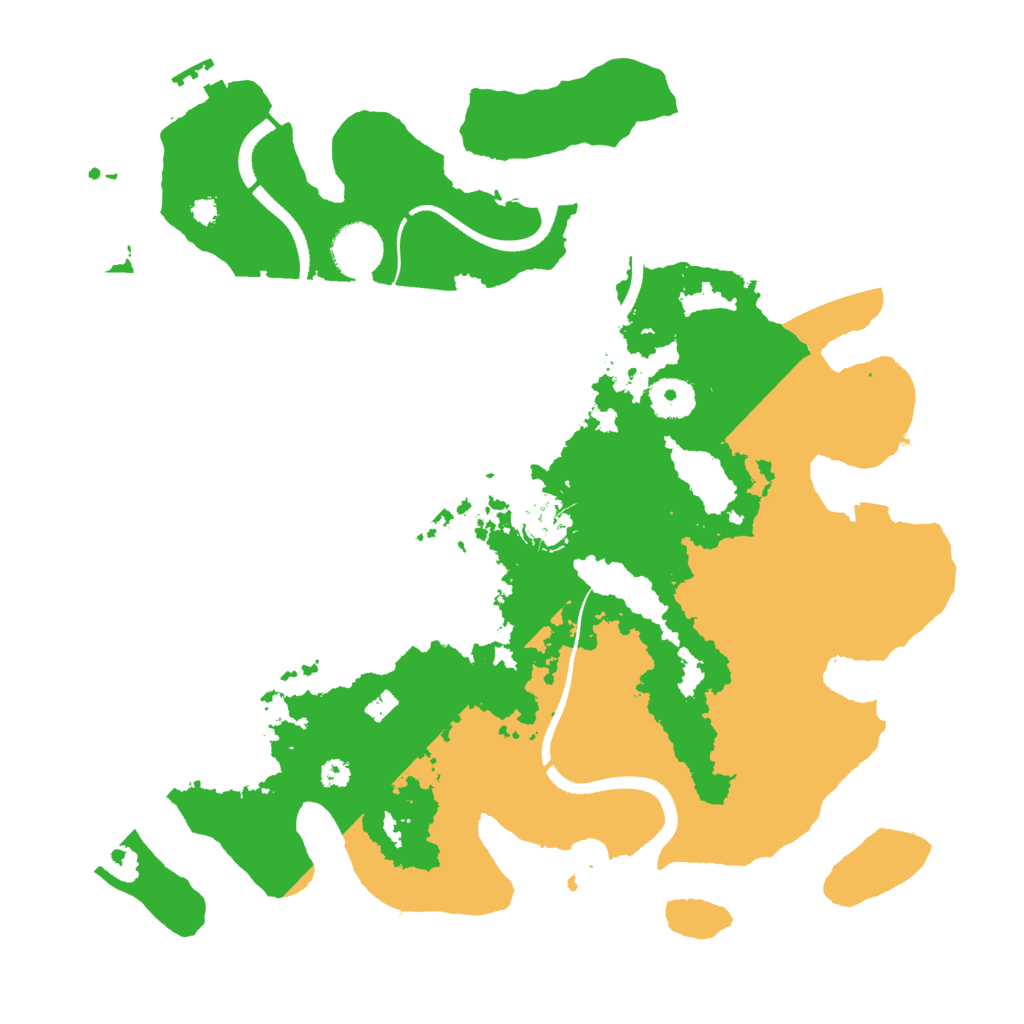 Biome Rust Map: Procedural Map, Size: 3500, Seed: 475046854
