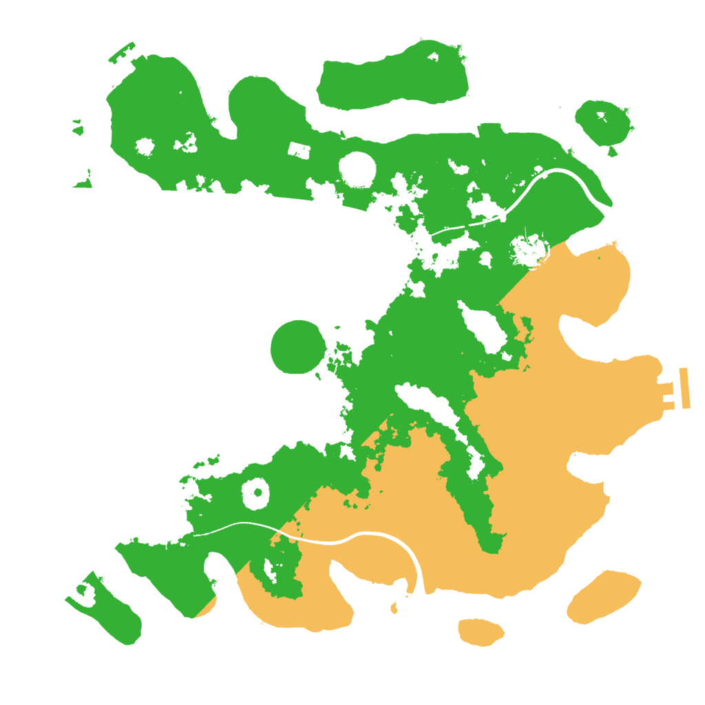 Biome Rust Map: Procedural Map, Size: 3500, Seed: 475046854