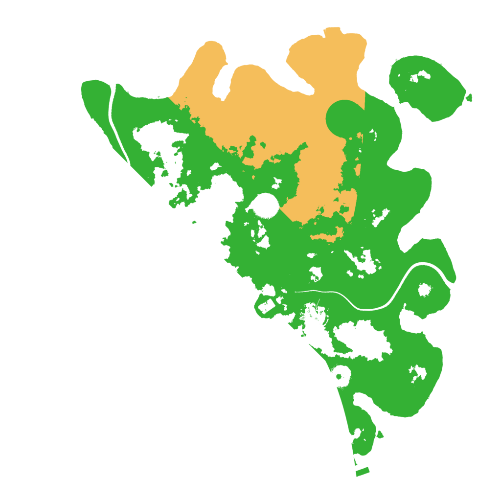 Biome Rust Map: Procedural Map, Size: 3500, Seed: 1245657561