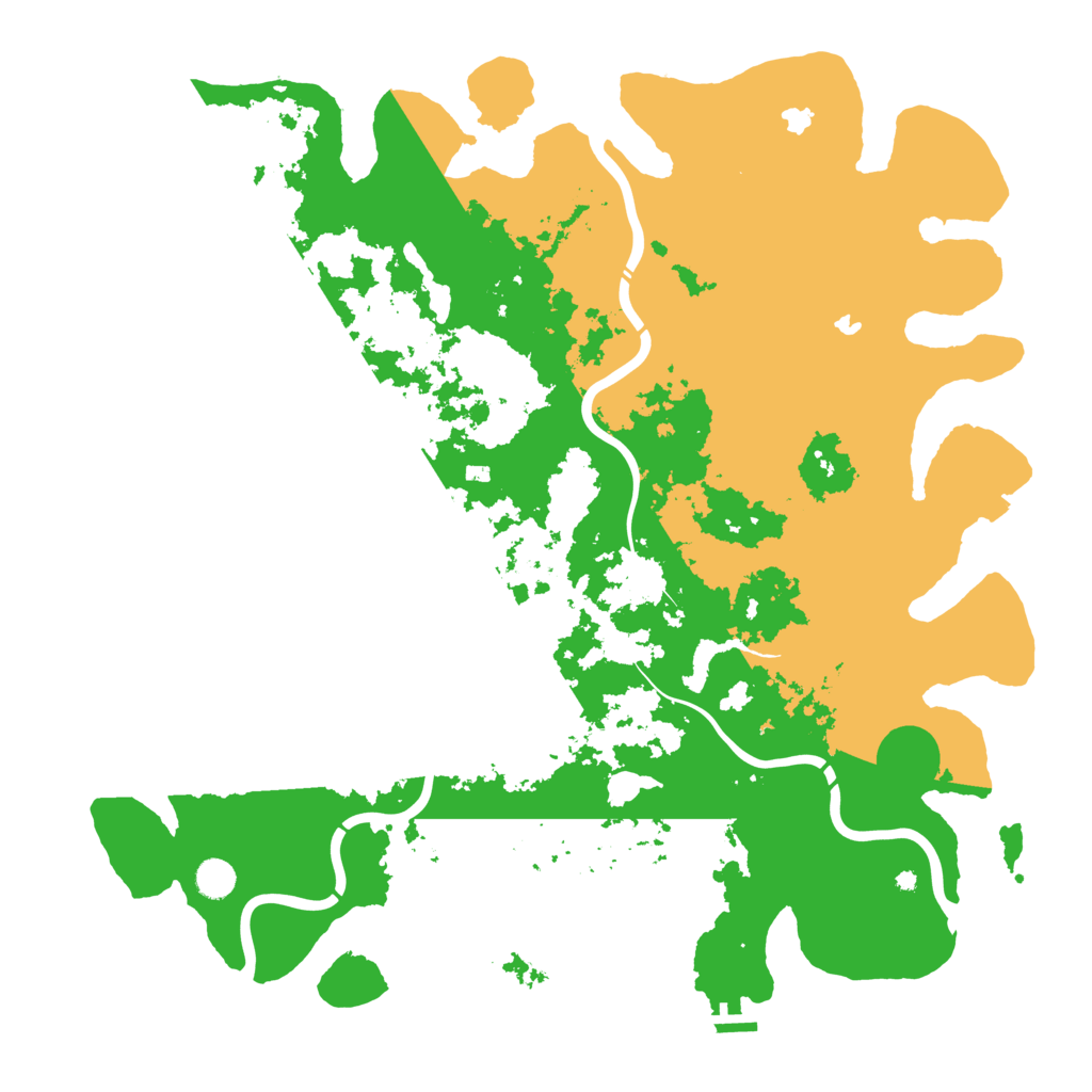 Biome Rust Map: Procedural Map, Size: 4800, Seed: 535127788