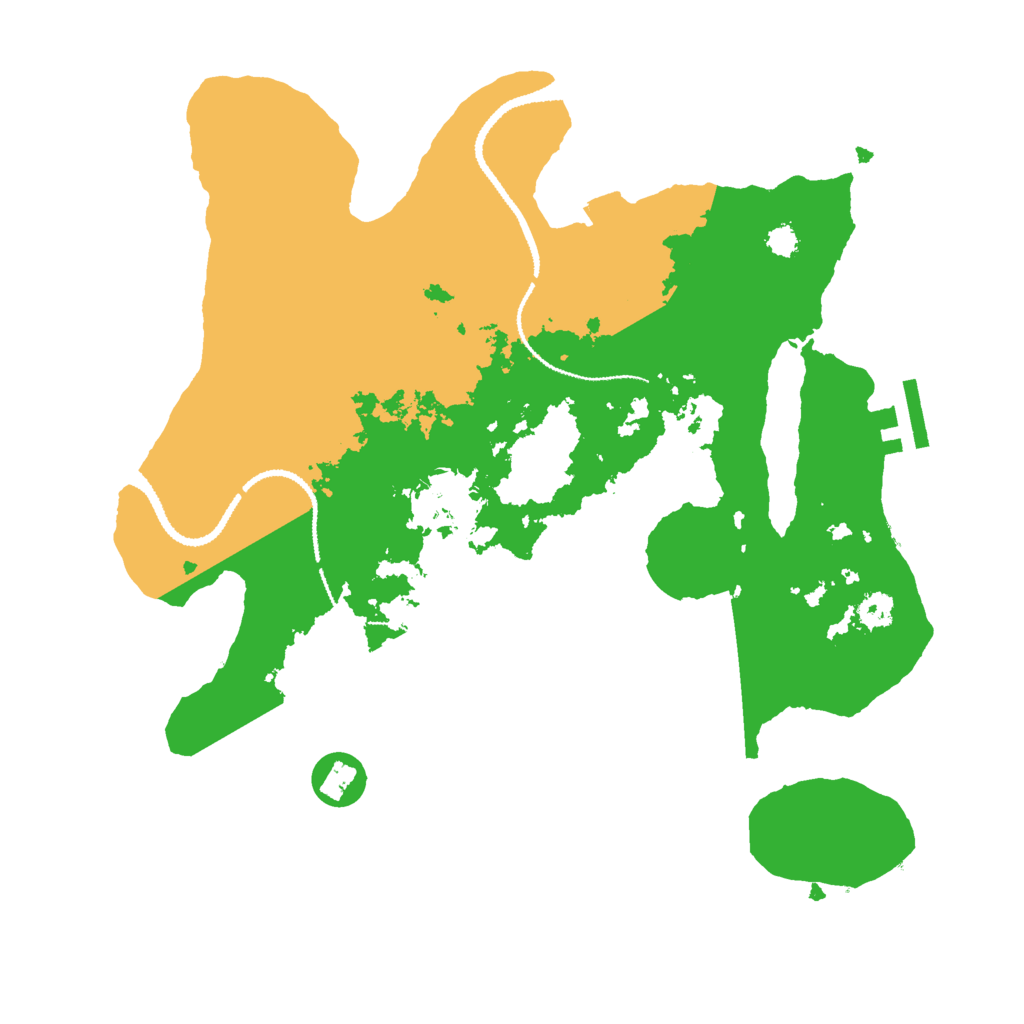 Biome Rust Map: Procedural Map, Size: 3000, Seed: 1842644135