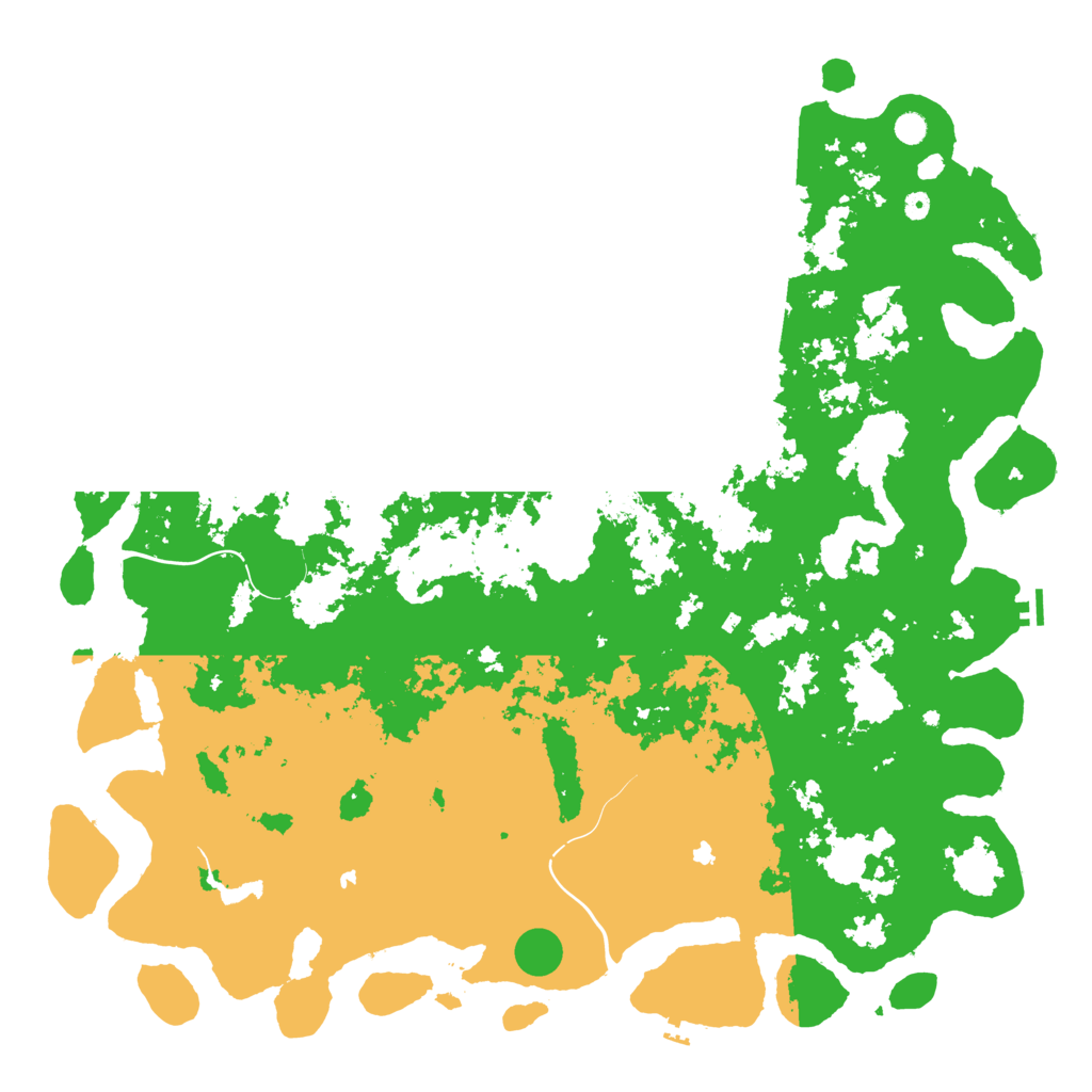 Biome Rust Map: Procedural Map, Size: 6000, Seed: 1233691