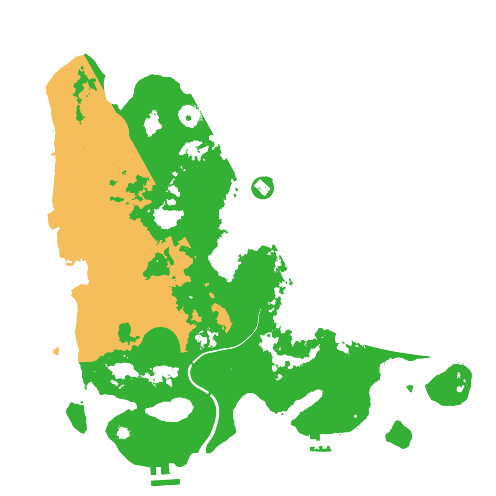 Biome Rust Map: Procedural Map, Size: 3500, Seed: 507470215