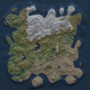 Thumbnail Rust Map: Procedural Map, Size: 4250, Seed: 203892947, 15 Monuments