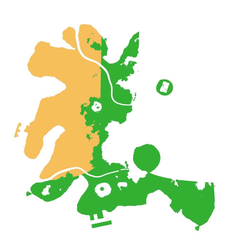 Biome Rust Map: Procedural Map, Size: 2500, Seed: 516385487