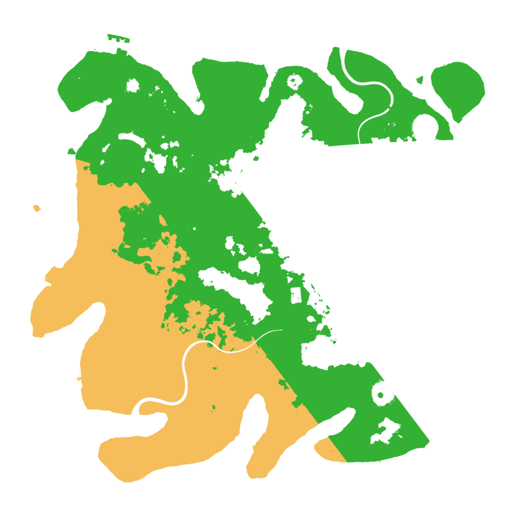 Biome Rust Map: Procedural Map, Size: 3500, Seed: 4081