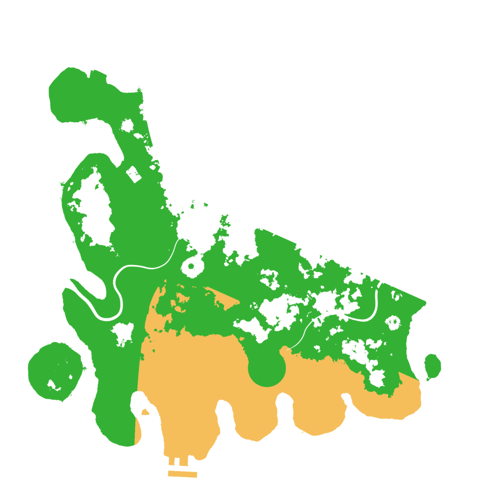 Biome Rust Map: Procedural Map, Size: 3500, Seed: 68218509