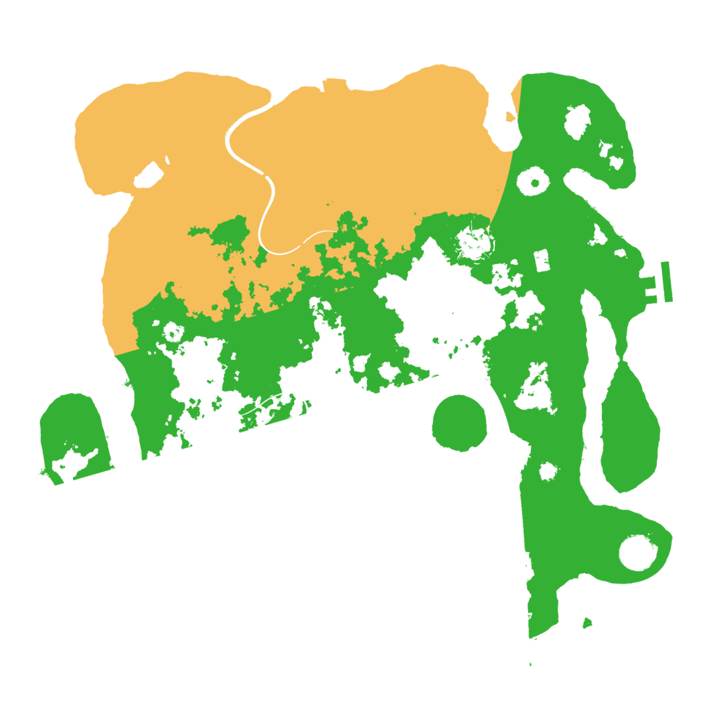Biome Rust Map: Procedural Map, Size: 3600, Seed: 579