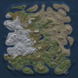 Thumbnail Rust Map: Procedural Map, Size: 4800, Seed: 1944667212, 17 Monuments