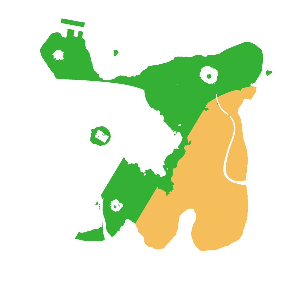 Biome Rust Map: Procedural Map, Size: 2500, Seed: 964737