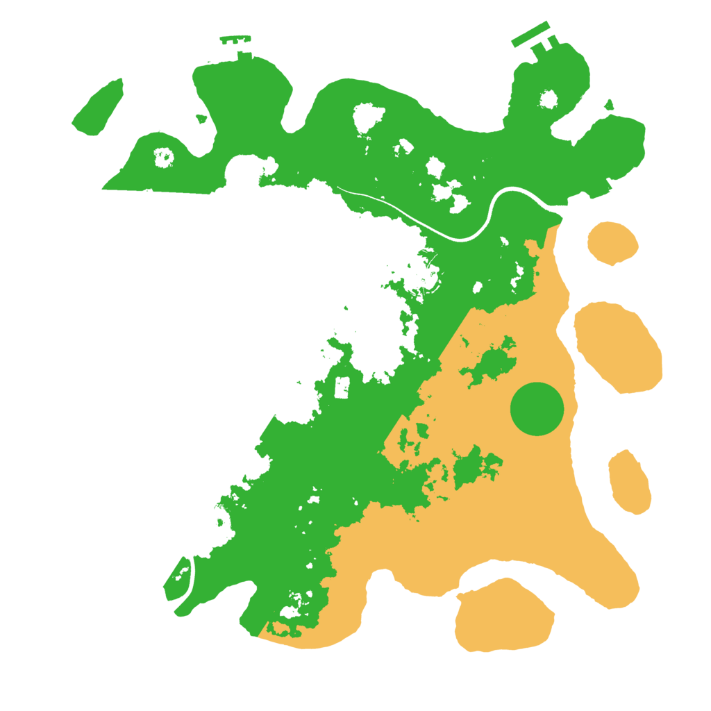 Biome Rust Map: Procedural Map, Size: 3500, Seed: 347922231