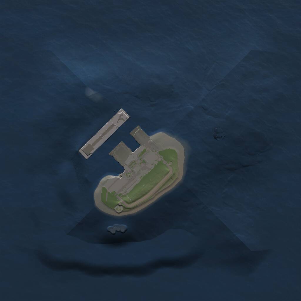 Rust Map: Procedural Map, Size: 1000, Seed: 12347751, 2 Monuments