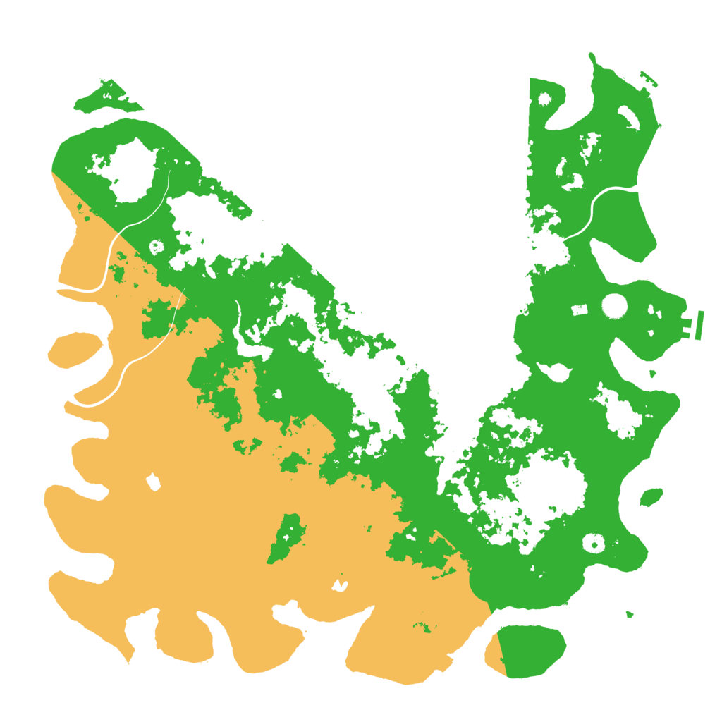 Biome Rust Map: Procedural Map, Size: 5000, Seed: 58710