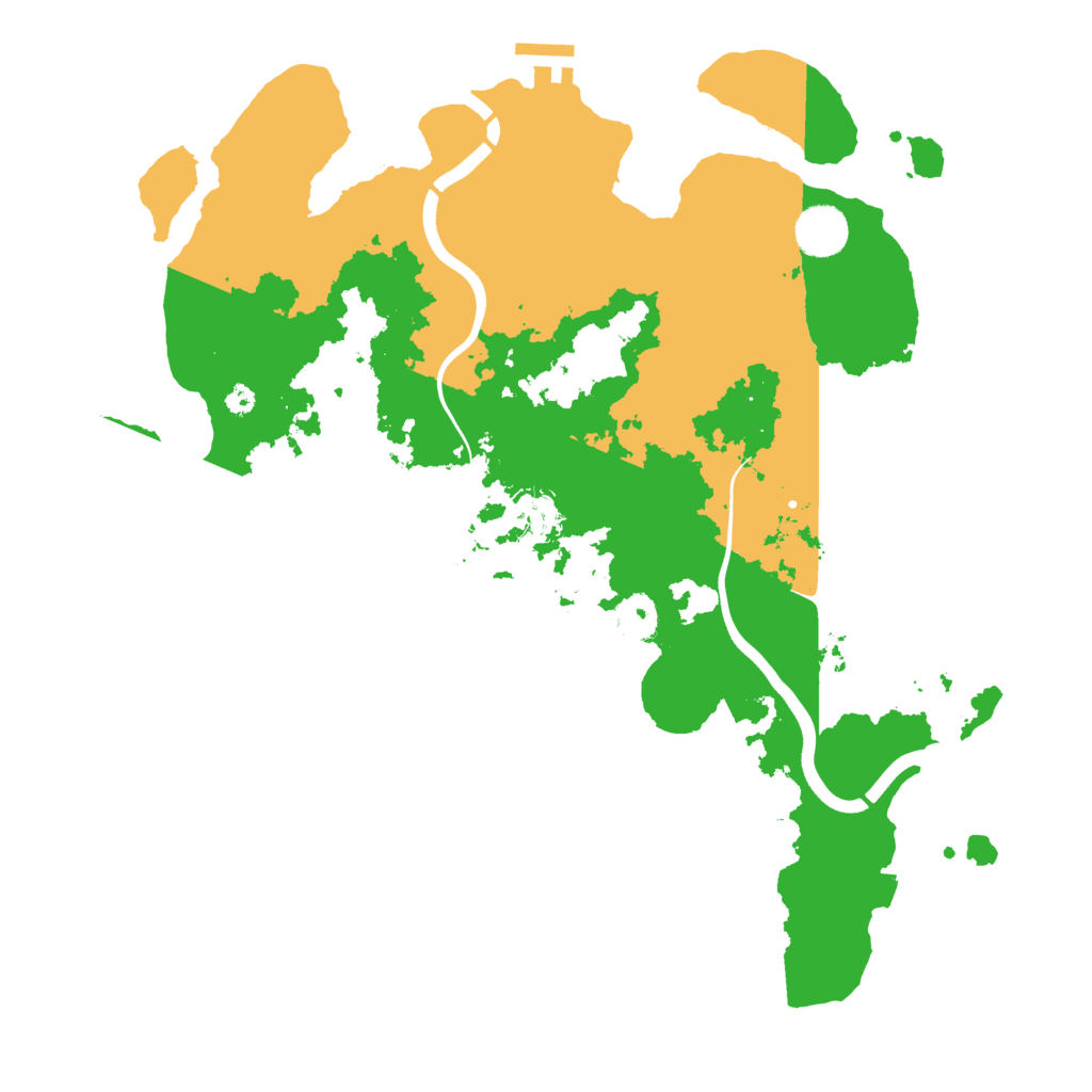 Biome Rust Map: Procedural Map, Size: 3750, Seed: 608284107