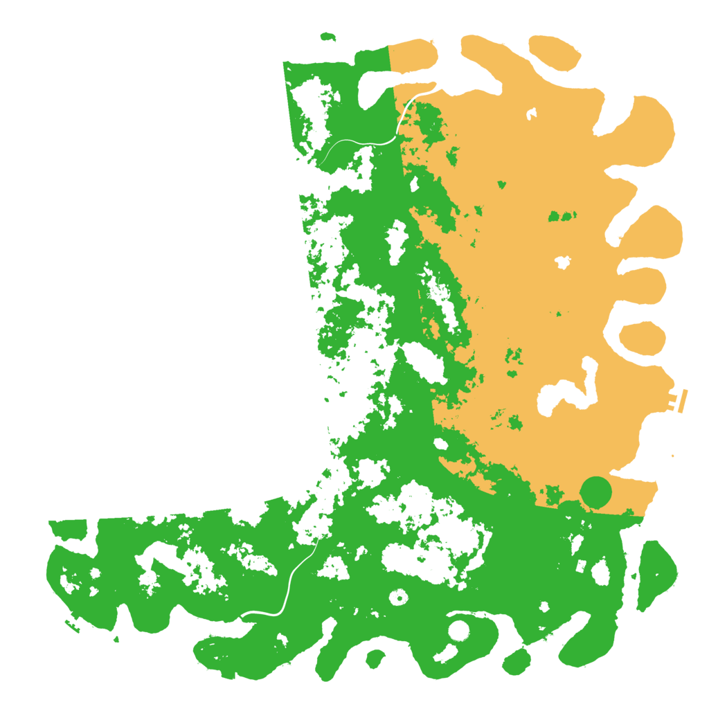 Biome Rust Map: Procedural Map, Size: 6000, Seed: 857915322