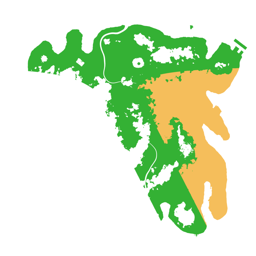 Biome Rust Map: Procedural Map, Size: 3500, Seed: 1983847