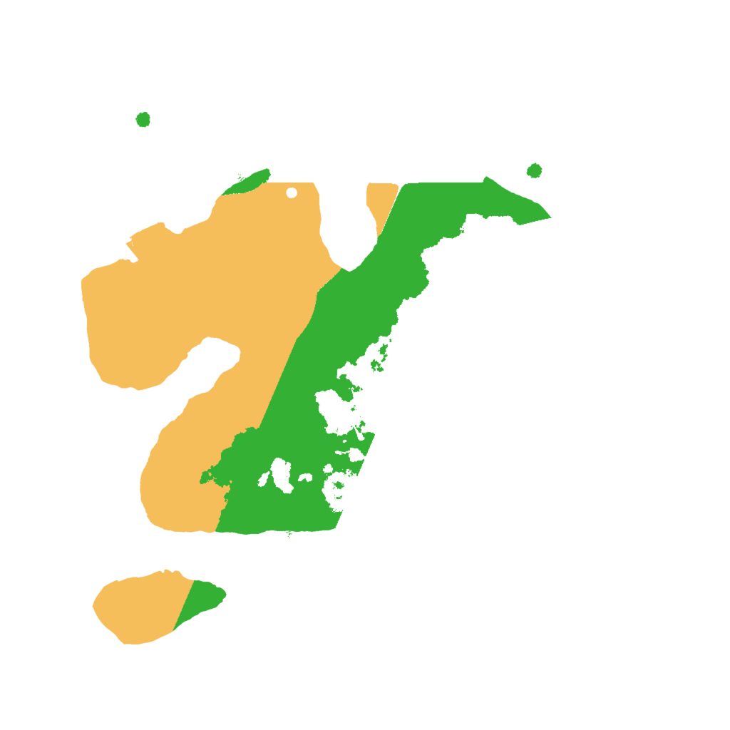 Biome Rust Map: Procedural Map, Size: 2000, Seed: 951898995