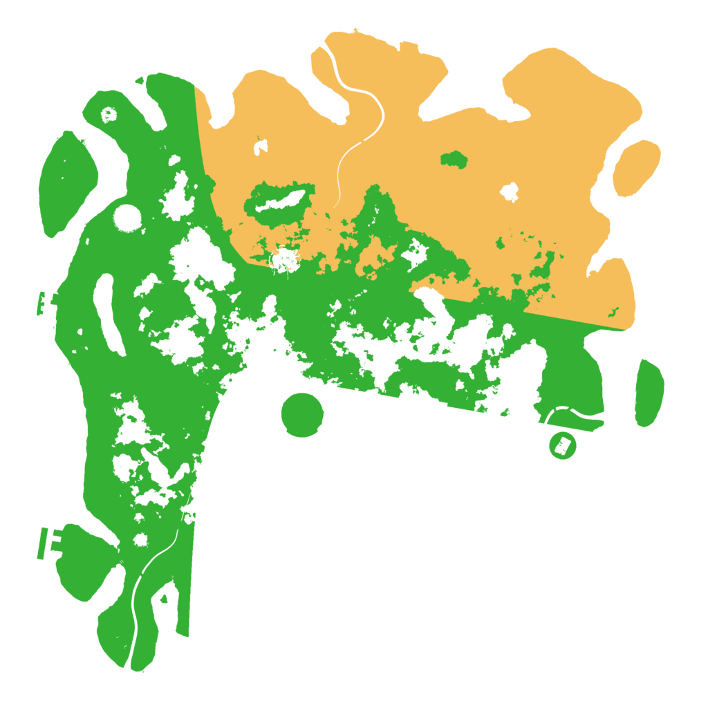 Biome Rust Map: Procedural Map, Size: 4500, Seed: 554536293