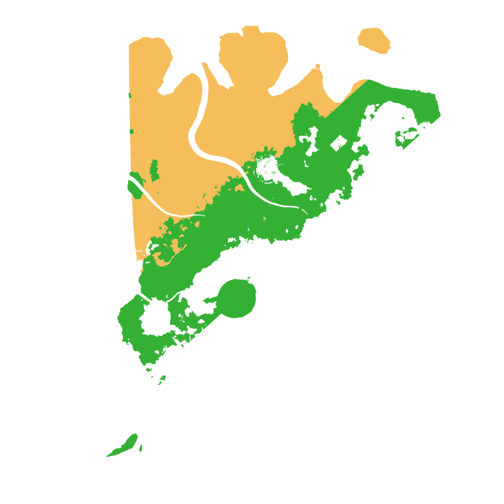 Biome Rust Map: Procedural Map, Size: 3500, Seed: 991612569