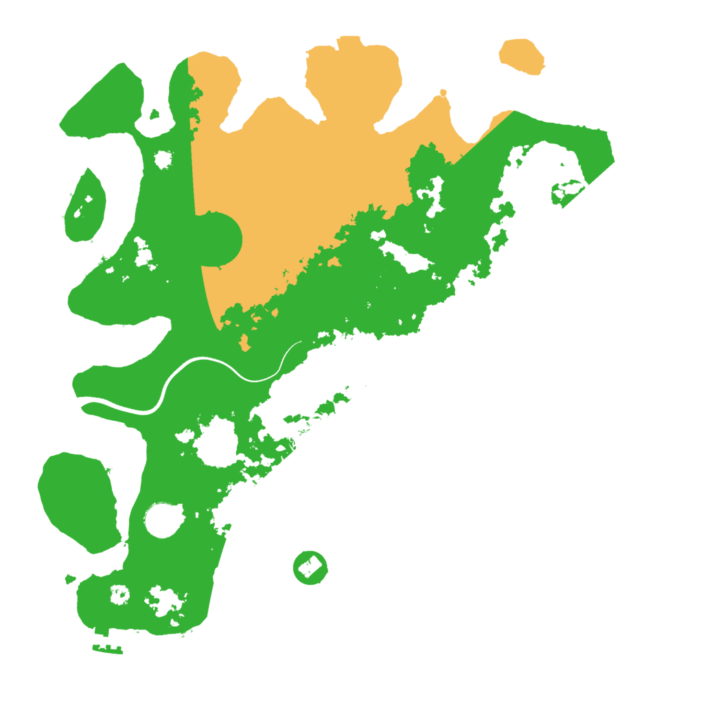 Biome Rust Map: Procedural Map, Size: 3500, Seed: 991612569