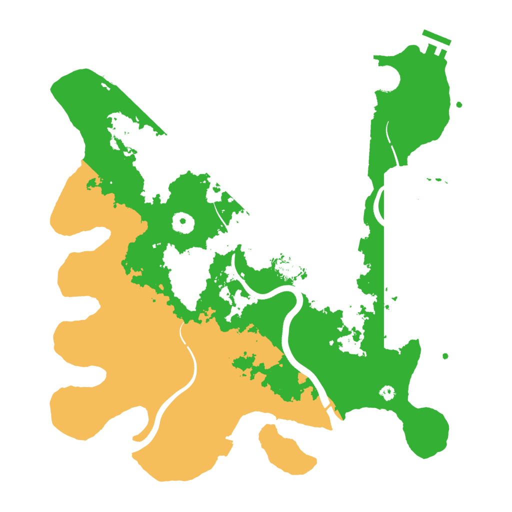 Biome Rust Map: Procedural Map, Size: 3500, Seed: 2420