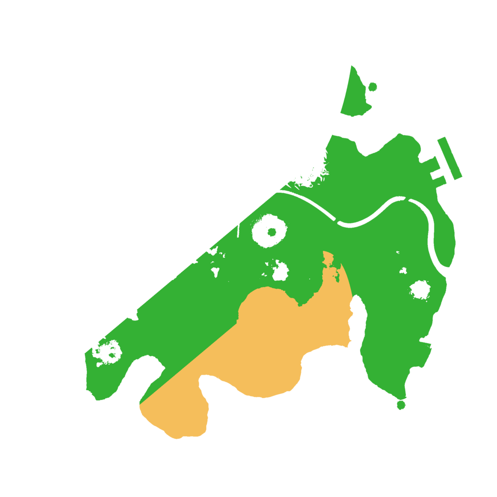 Biome Rust Map: Procedural Map, Size: 2300, Seed: 13274